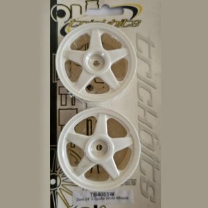 Zero 24 - 5 spoke touring car wheels - pr (white)
