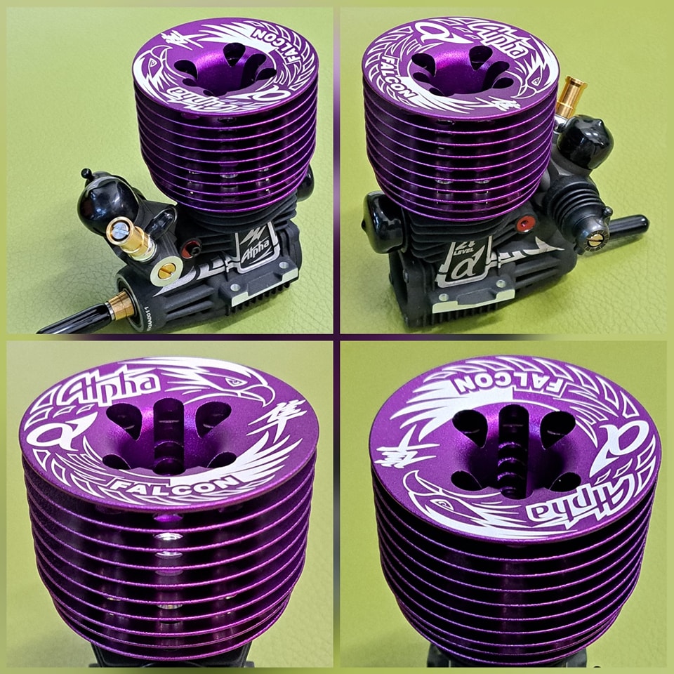 Alpha Falcon – 3 port .21 size pro competition engine (pre broken-in) with EFRA 2159 tuned pipe combo - Image 4