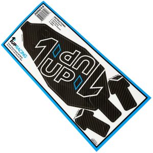 1up Racing - Twin Outline logo CF look chassis skin (Associated B7 or B7D)