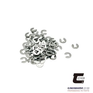 Takashima D-13 - Stainless steel 1.2mm E-rings - 20 pcs (Schumacher Mi9 or FT9)