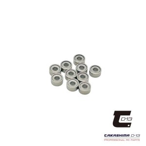 Takashima D-13 - 1.5mm x 4mm x 2mm roller driveshaft bearings - 10 pcs (Schumacher Mi9 or FT9)