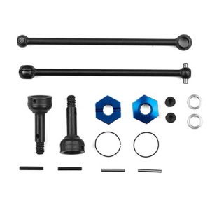 Front CVA driveshaft set with wheel hexs - pr (RC10 4wd)