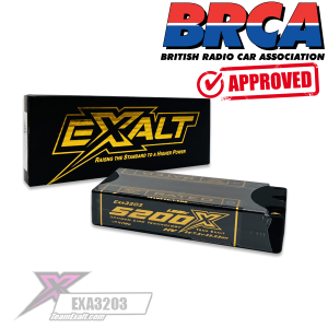 Team Exalt – HVX-Rated – 5200mah 135C 2S HV ULCG Shorty 7.6v LIPO battery pack – 20mm (5mm bullets)