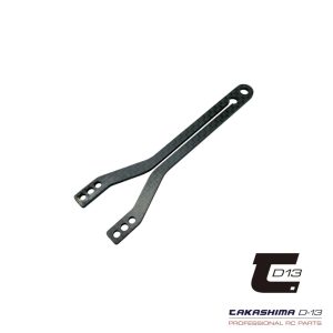 Takashima Carbon Graphite front 2.0mm split upper deck (Xray X4'24 or 23)