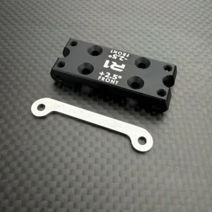 R1 Wurks – Black 7075 T6 Aluminium Front Arm Mount – +/- 2.5 Degree (R1B)