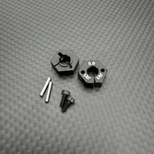 R1 Wurks – Black 7075 T6 Aluminium Clamping Wheel Hexs – 5.0mm – pr (R1B)