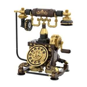 Pantasy - Retro Rotary Telephone - brick building model (766 pieces)
