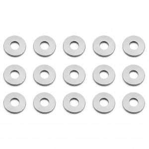 Unbagged - Silver aluminum bulkhead washers 7.8 x 1.0mm (16)