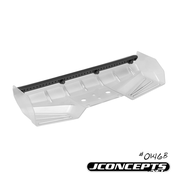 Hybrid - polycarbonate pre-trimmed 1/8th replacement wing with black gurney options (most 1/8th buggies or truggies)
