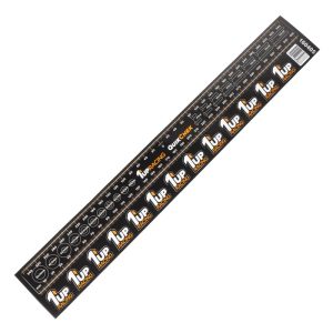 1Up Racing QuikChek pit board ruler decal - Orange