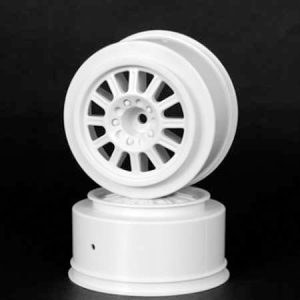 Rulux - spoked short course front wheels - white - 2 (Traxxas Slash)