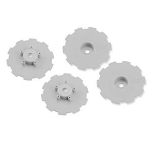 Hazard - white wheel dishes - 4 pcs (fits Associated SC10 or SC10 4x4 JC3344)