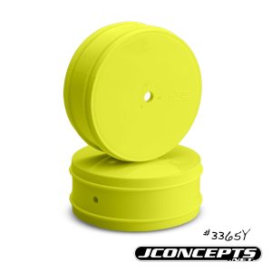 Bullet - 60mm yellow dished hex front wheels - pack of 4 (TLR 22 2.0)