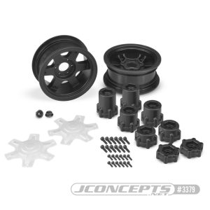 Dragon 2.6” Mega truck wheels with adaptors - pr (fits Fling King Monster tires)