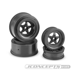 Startec - black street eliminator wheels - set of 4 (Traxxas Slash etc)