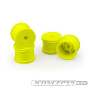 Mono - yellow dished wheels - 4pcs (Losi Mini-T 2.0 or Mini-B rear)