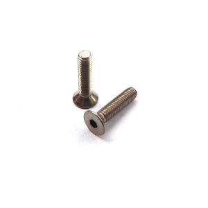 M4 x 16mm titanium hex head flat countersunk screws (2)