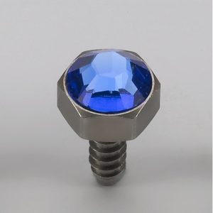 SWAROVSKI steering wheel screw - Dark Blue crystal (KO Propo)
