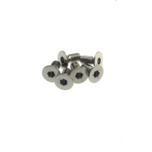 M3 x 10mm Black steel hex head flat countersunk screws (6)