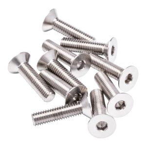 1Up Racing - Pro Duty titanium screws - M3 x 12mm flat head (10)