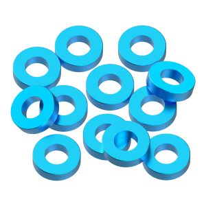 1Up Racing - Precision aluminium 3 x 6mm shims - 1.5mm - Bright Blue (12)