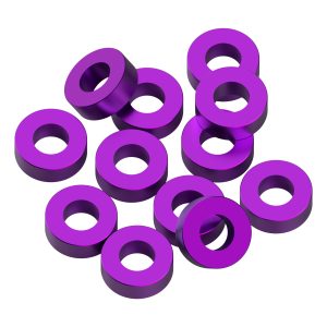 1Up Racing - Precision aluminium 3 x 6mm shims - 2.0mm - Purple (12)