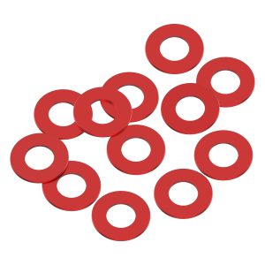 1Up Racing - Precision aluminium 3 x 6mm shims - 0.25mm - Red (12)