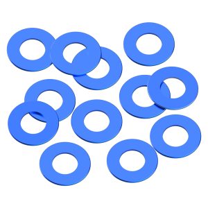 1Up Racing - Precision aluminium 3 x 6mm shims - 0.25mm - Blue (12)