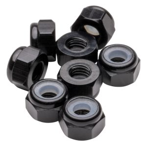 1Up Racing - Premium M3 aluminium locknuts - black (8)
