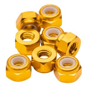 1Up Racing - Premium M3 aluminium locknuts - Gold (8)