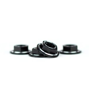 Avid RINGER M4 serrated wheel nuts - black (4 pcs)