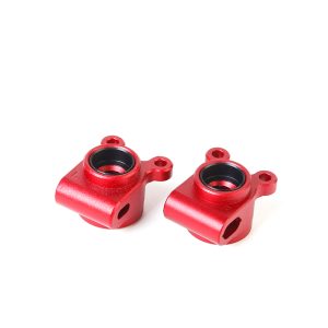 Red aluminium rear hub carriers - pr (BHC-1)