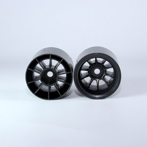 F1 rear wheels - for foam tyres - black (pr)