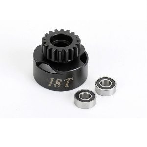 18 tooth vented clutch bell with 5 x 10mm bearings (2)
