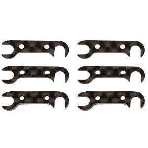 Graphite rear hub link shim set  (Associated B74)