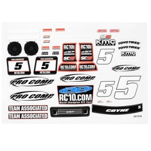 Pro comp decal sheet (Associated SC18)