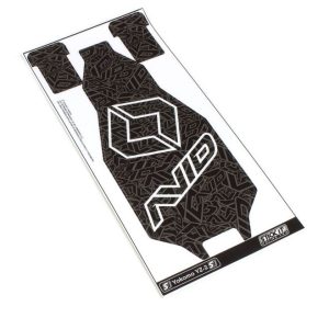 Avid logo chassis protector - black (Yokomo YZ-2)