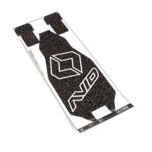 Avid logo chassis protector - black (Associated T6.1)