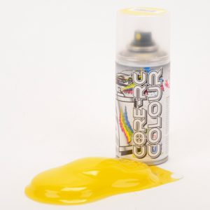 Yellow Taxi, aerosol spray paint