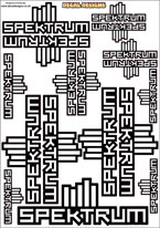 Spektrum logo decal sheet - black and white