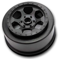 Trinidad - short course truck front wheels - black - 2 (Associated SC10 or X-Factory SCX-60)