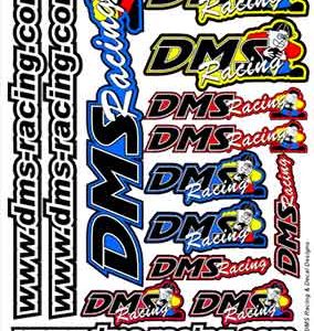 DMS Racing Logo - 5 colour decal sheet