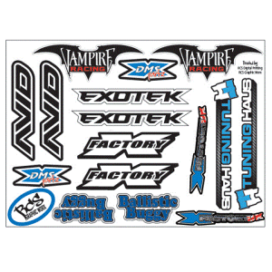 X-Factory UK 2015 - vinyl pre-cut decal sheet - Type A - full colour (150mm x 210mm)