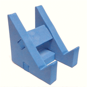 Blue Angled Charger or Equipment Stand