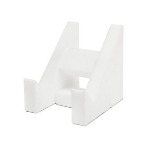 White Angled Charger or Equipment Stand