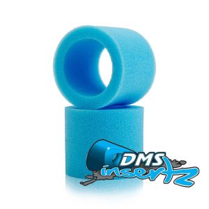 DMS Insertz - Trim2Tune Blue foam tire Insertz - medium - 50mm pr (1/14th Off Road Micros)