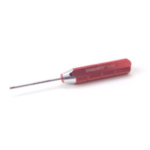 Machined red aluminium hex driver - 3.0mm