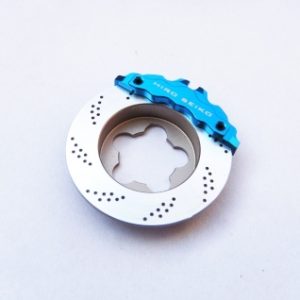 Alloy immitation EVO II brake disc set - Tamiya light blue