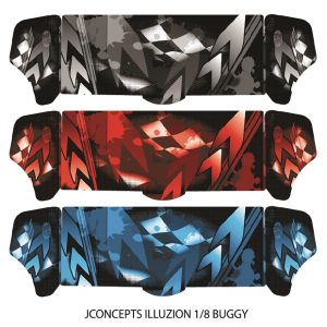 RCS Factory Wing Skins - Blue - 2 pcs (JConcepts Illuzion wing)