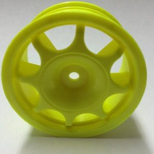 JC Indy - 8 Spoke 26mm touring car wheels - pr (Yellow)